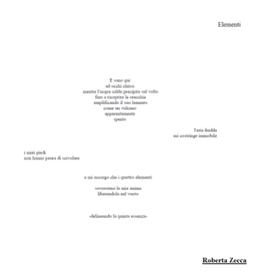 Elementi di Roberta Zecca